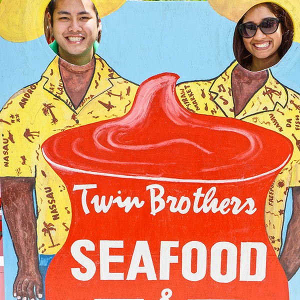 Inside Twin Brothers on the Fish Fry, Arawak Cay
