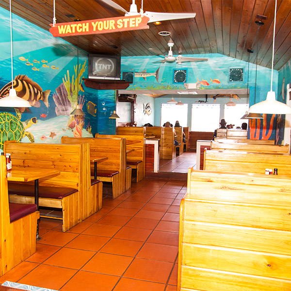 Inside Twin Brothers on the Fish Fry, Arawak Cay